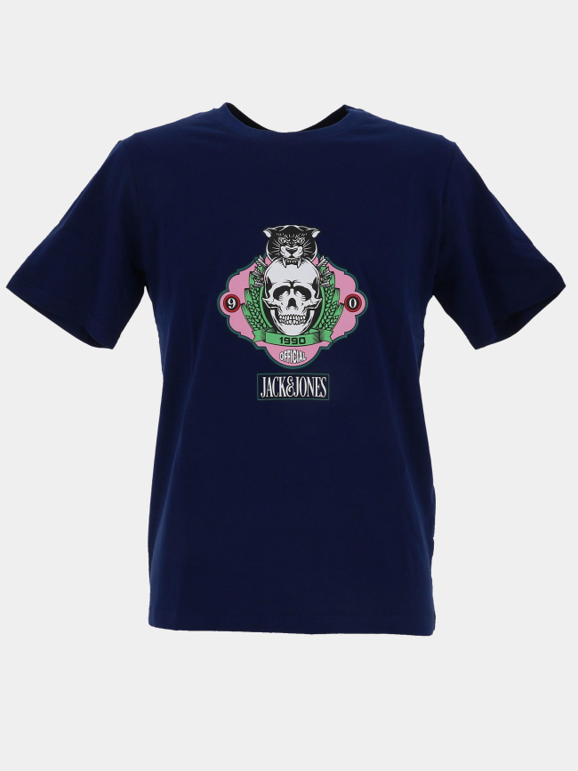 T-shirt jorskull nature bleu marine homme - Jack & Jones
