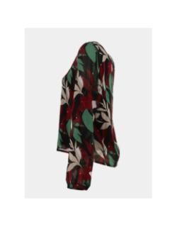 Chemisier imprimé gabri noir vert rouge femme - Only