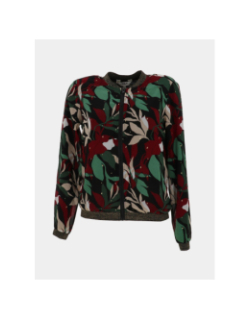 Veste bomber légère gabri noir vert rouge femme - Only