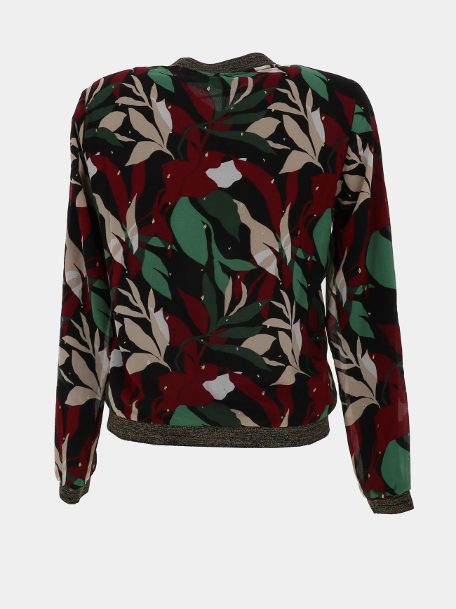 Veste bomber légère gabri noir vert rouge femme - Only