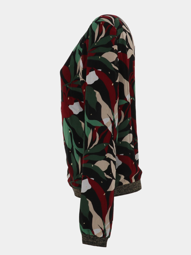 Veste bomber légère gabri noir vert rouge femme - Only