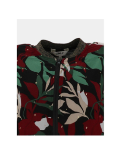 Veste bomber légère gabri noir vert rouge femme - Only