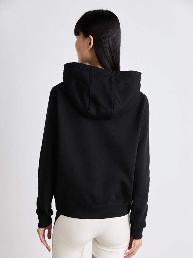 Sweat à capuche zippé regular flag noir femme - Tommy Jeans