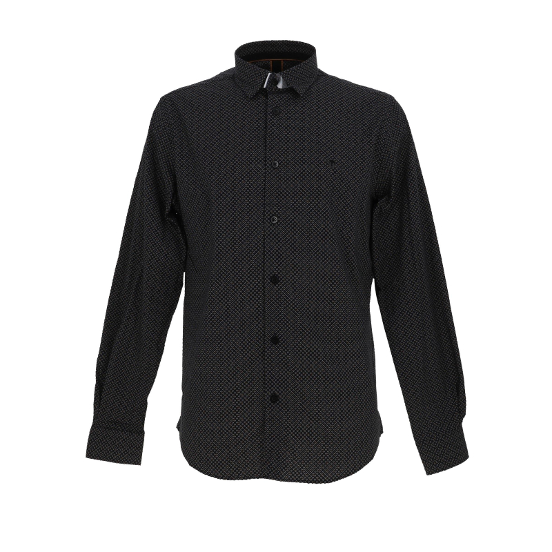 Chemise imprimée laios noir homme - Benson & Cherry