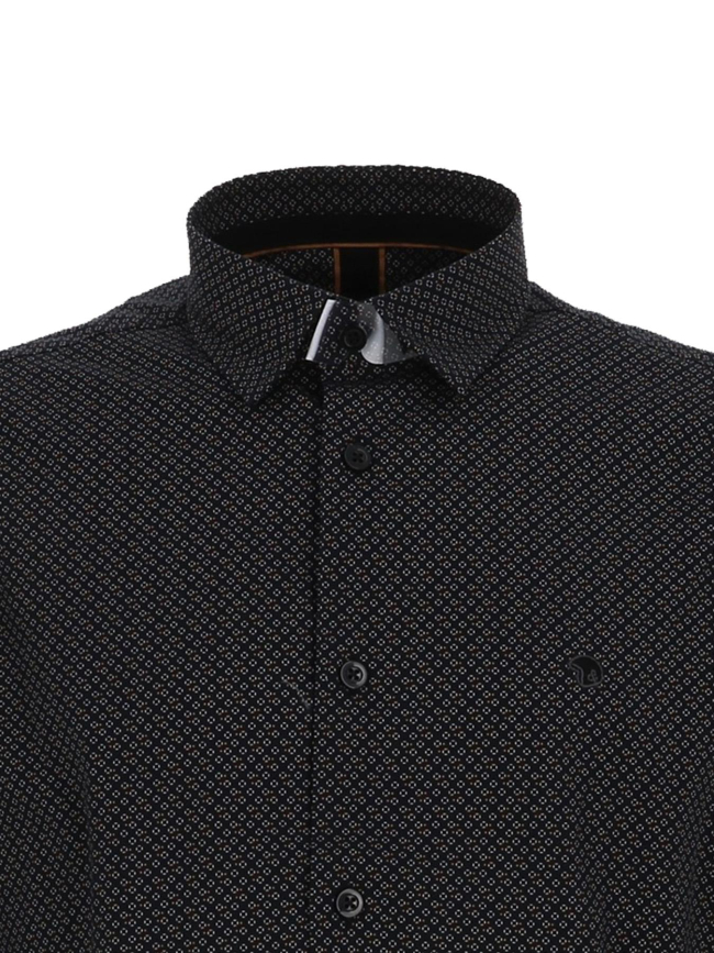 Chemise imprimée laios noir homme - Benson & Cherry