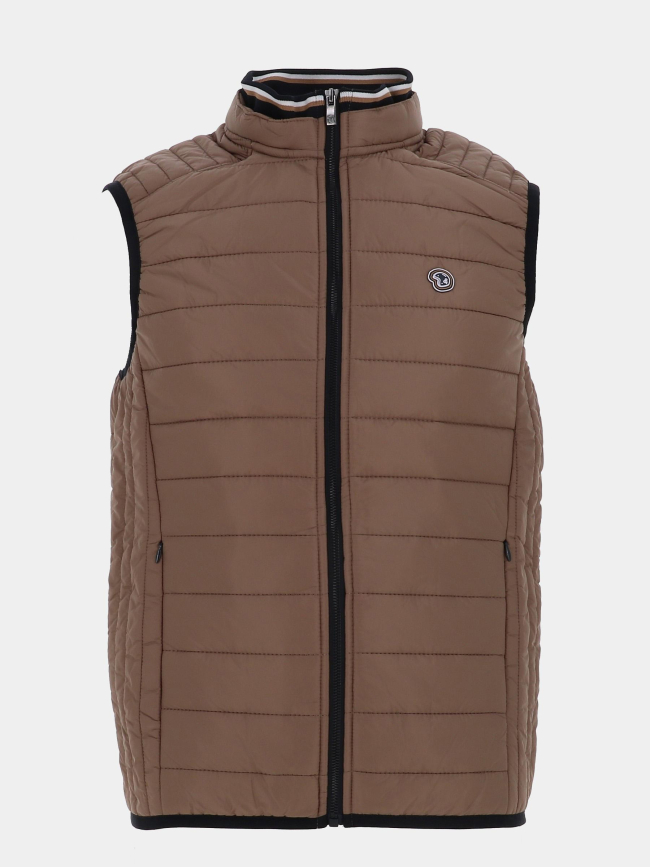 Doudoune sans manche stallone marron homme - Benson & Cherry