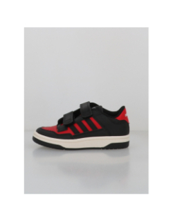 Baskets rapid court cf c rouge et noir enfant - Adidas