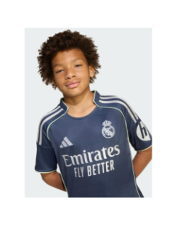 Maillot de football real madrid extérieur 25/26 bleu enfant - Adidas