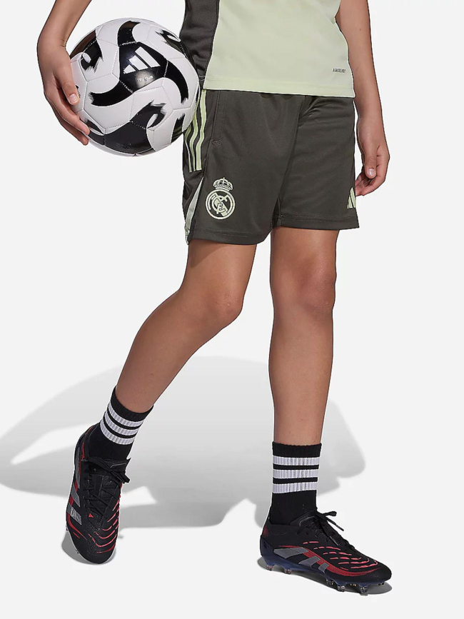 Short d'entrainement de football real madrid 25/26 vert enfant - Adidas