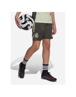 Short d'entrainement de football real madrid 25/26 vert enfant - Adidas