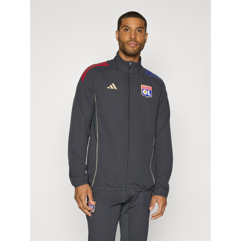 Veste pré-match olympique lyonnais 25 anthracite homme - Adidas