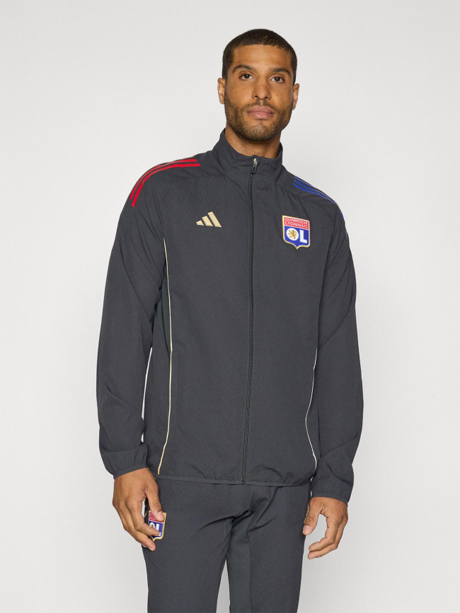 Veste pré-match olympique lyonnais 25 anthracite homme - Adidas