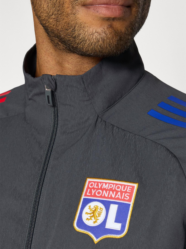 Veste pré-match olympique lyonnais 25 anthracite homme - Adidas