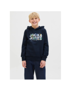 Sweat à capuche jjgeplas bleu marine garçon - Jack & Jones
