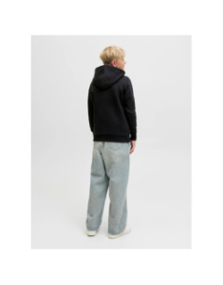 Sweat à capuche jjgeplas noir garçon - Jack & Jones