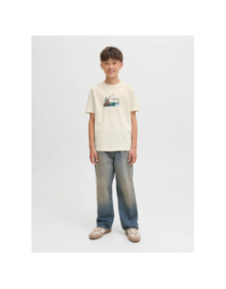 T-shirt à manches courtes jorskull nature beige garçon - Jack & Jones