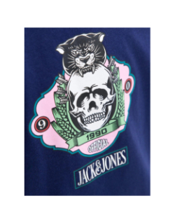 T-shirt jorskull nature bleu marine garçon - Jack & Jones