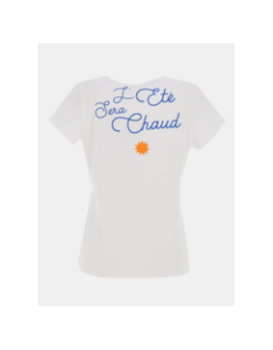 T-shirt à manches courtes pcserima été blanc femme - Pieces