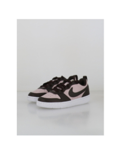 Baskets court borough low recraft gs marron rose enfant - Nike
