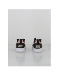Baskets court borough low recraft gs marron rose enfant - Nike