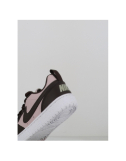 Baskets court borough low recraft gs marron rose enfant - Nike