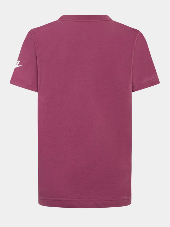 T-shirt à manches courtes futura evergreen fuschia enfant - Nike