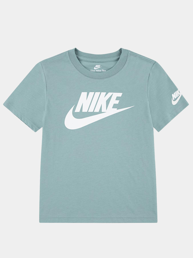 T-shirt à manches courtes futura evergreen vert d'eau enfant - Nike