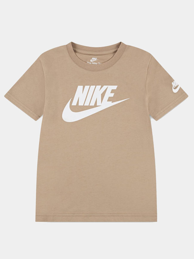 T-shirt à manches courtes futura evergreen beige enfant - Nike