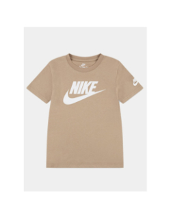 T-shirt à manches courtes futura evergreen beige enfant - Nike