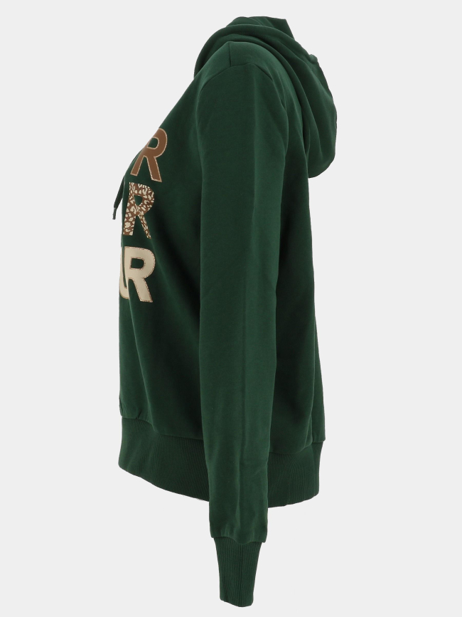 Sweat à capuche maia believe vert femme - Only