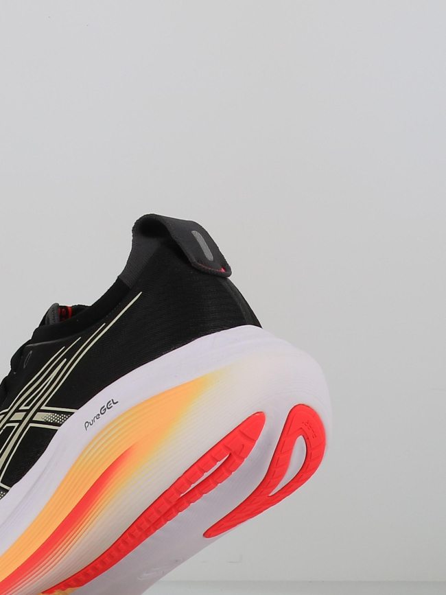 Chaussures de running gel nimbus 27 noir kaki homme - Asics