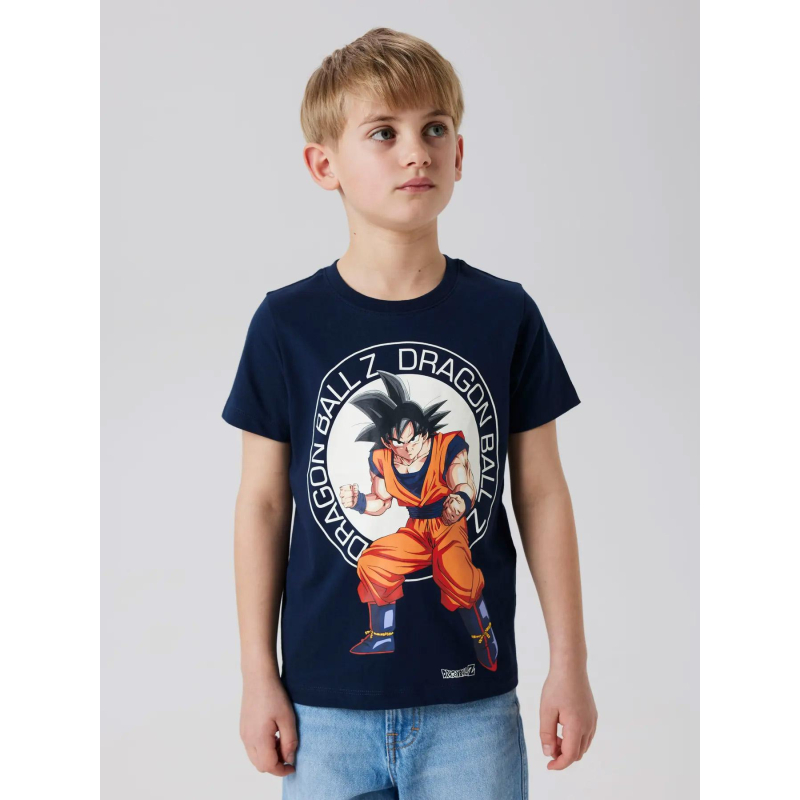T-shirt nkmjes dragon ball z bleu marine garçon - Name It