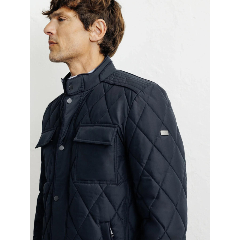 Blouson Cuir Izac Veste Izac Bleu Veste En Cuir Izac Blouson