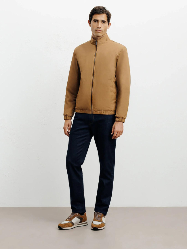 Blouson teddy leger romain beige homme - Izac