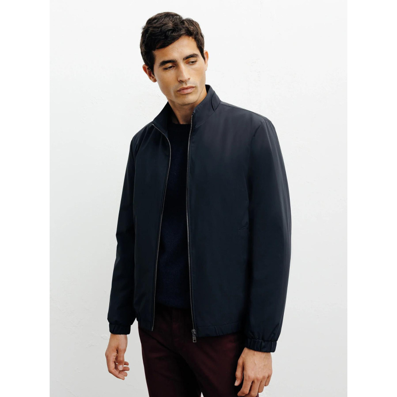 Blouson teddy léger romain bleu marine homme - Izac