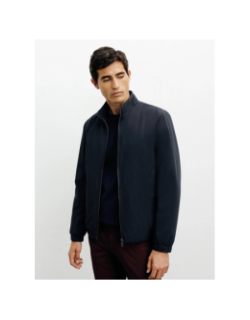 Blouson teddy léger romain bleu marine homme - Izac
