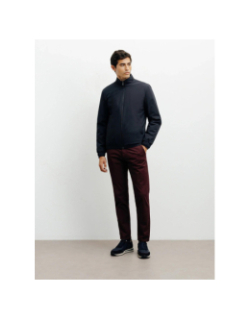 Blouson teddy léger romain bleu marine homme - Izac