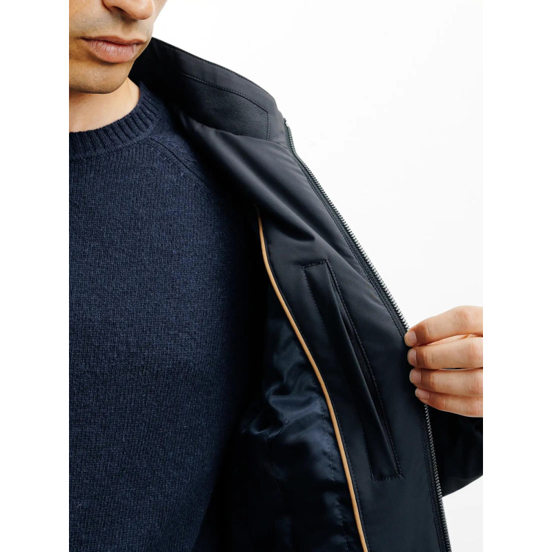 Veste Blouson Izac Bleu Blouson Parka Rigame Bleu Marine Homme Izac