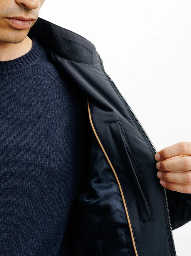 Blouson teddy léger romain bleu marine homme - Izac