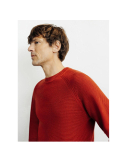 Pull en maille borange rouge homme - Izac