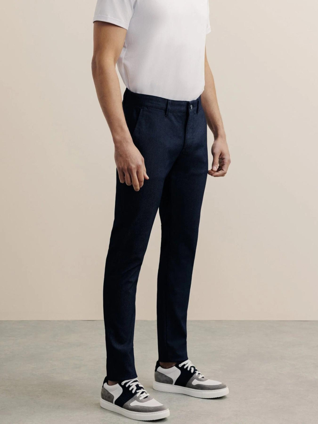 Pantalon perry slim fit bleu marine homme - Izac