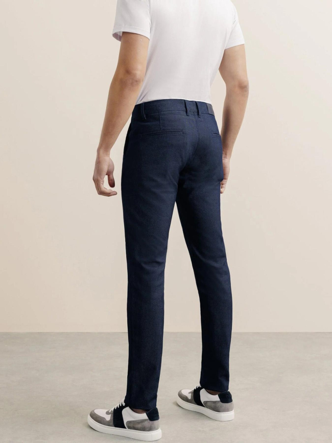 Pantalon perry slim fit bleu marine homme - Izac
