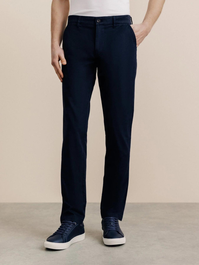 Pantalon chino slim fit palor bleu marine homme - Izac