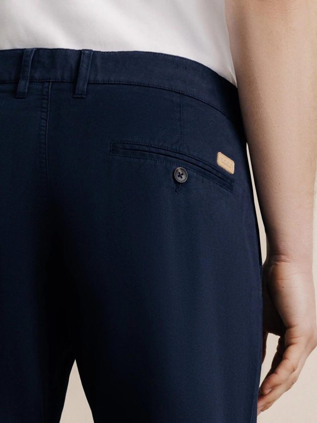 Pantalon chino slim fit palor bleu marine homme - Izac