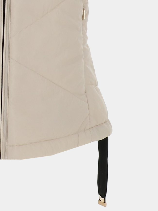 Doudoune sans manche cintrée beige femme - Salsa