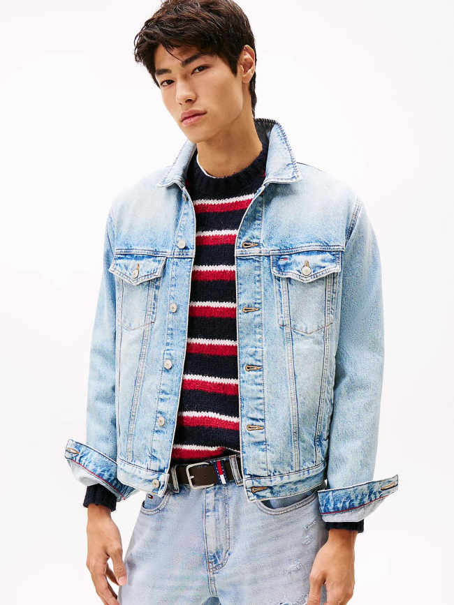 Veste en jean ryan à logo au dos bleu homme - Tommy Jeans