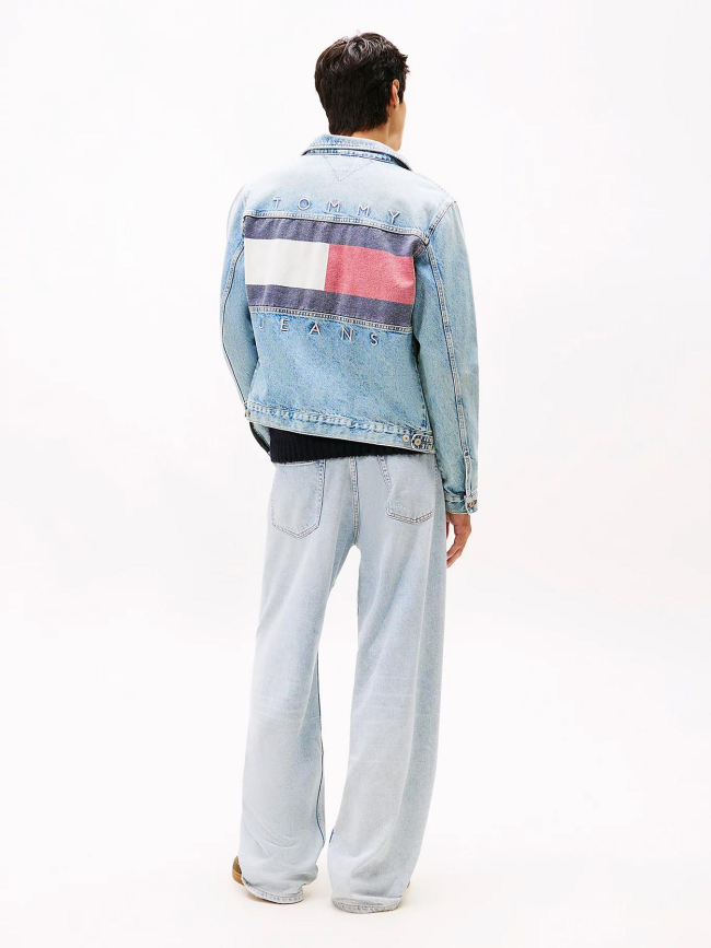 Veste en jean ryan à logo au dos bleu homme - Tommy Jeans