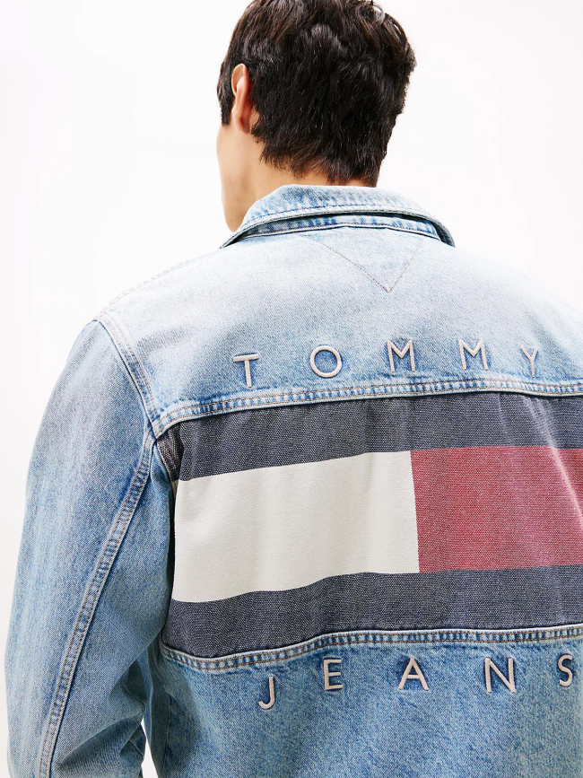 Veste en jean ryan à logo au dos bleu homme - Tommy Jeans