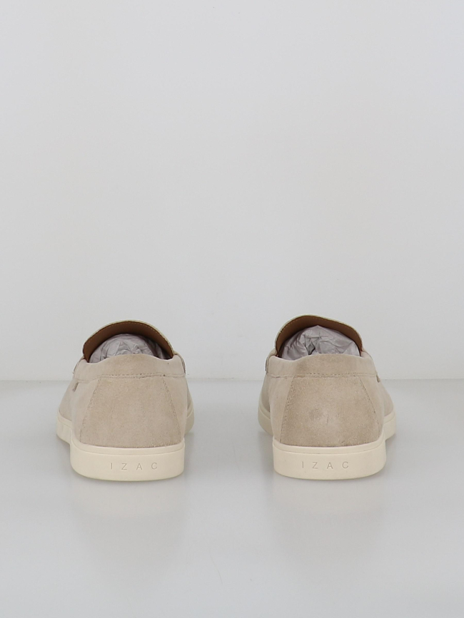 Mocassin en suède emile écru homme - Izac