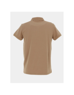 Polo garlic cappuccino marron homme - Benson & Cherry